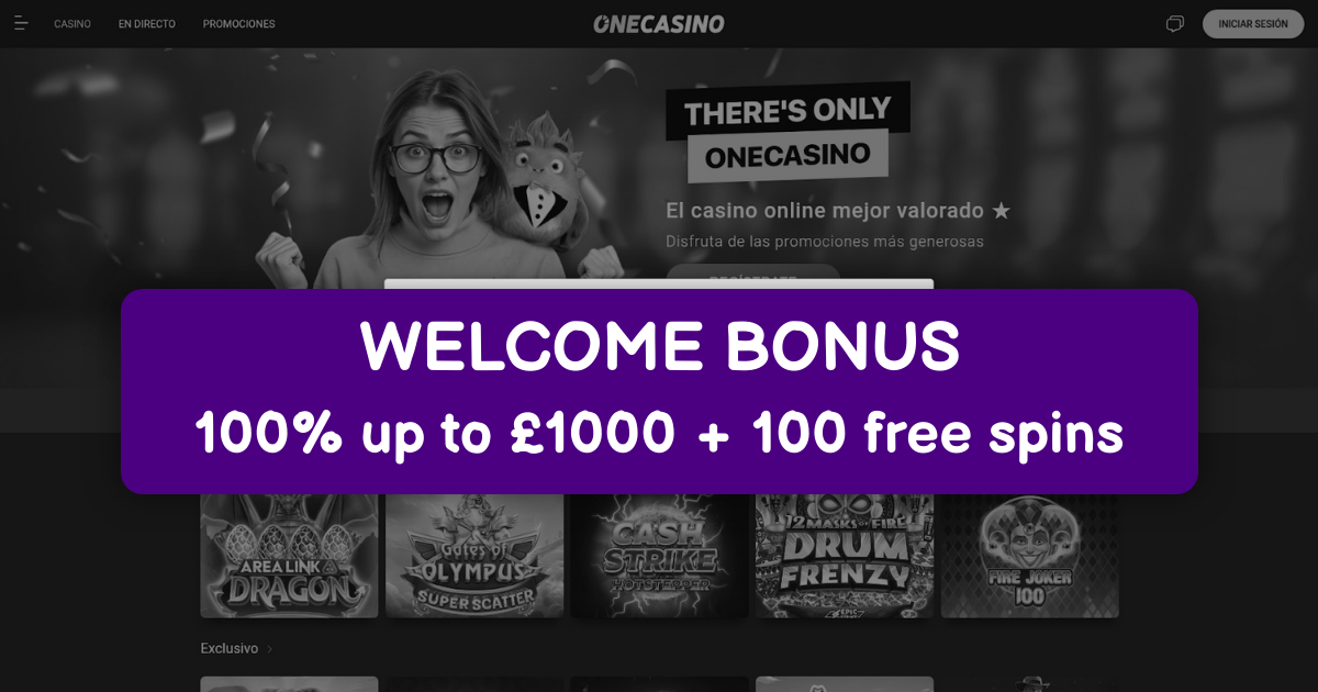 One Casino welcome bonus
