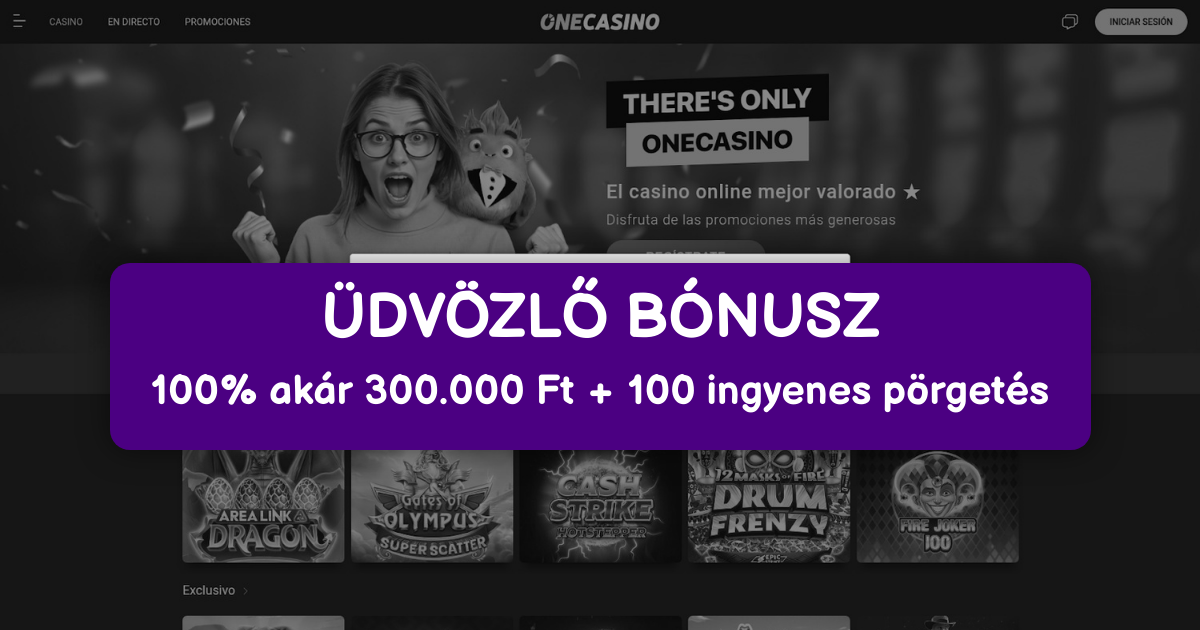 One Casino welcome bonus
